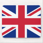 Mousepad Union Jack britânico<br><div class="desc">A bandeira de união de Grâ Bretanha no vermelho,  no branco e no azul patrióticos. Você soube - embora sabido geralmente porque "Union Jack" o nome real é de "a bandeira união". É chamado somente Union Jack ao voar de um barco.</div>