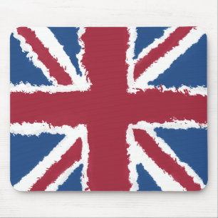 Mousepad Union Jack Painted Trabalho de arte por Heva Weva