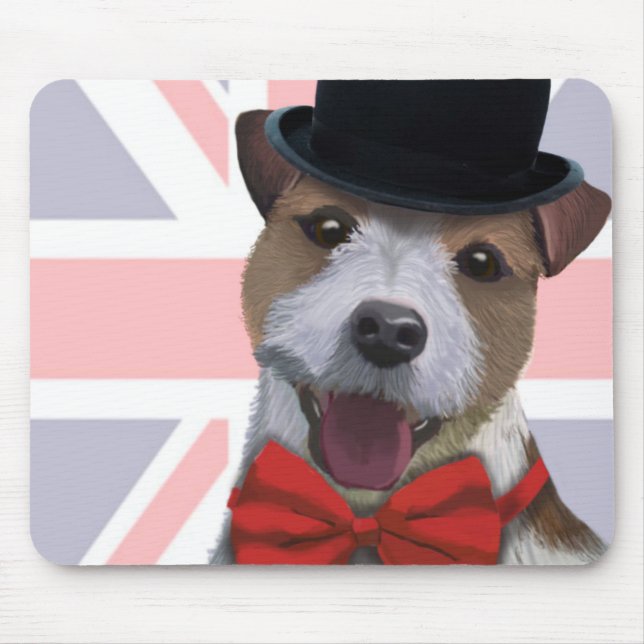 Mousepad Union Jack Russell (Frente)