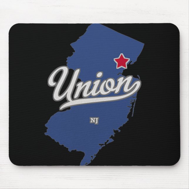 Mousepad Union New Jersey Nj Map  (Frente)