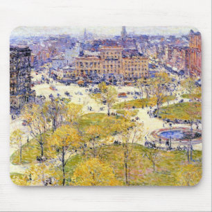 Mousepad Union Square na Primavera por Frederick Childe Has