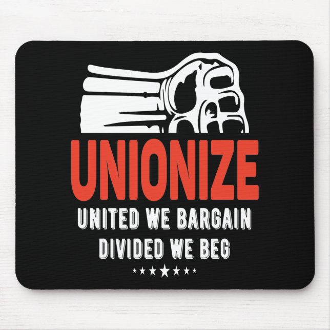 Mousepad Unionizar - Unida Nós Negociamos, Dividimos Nós Be (Frente)