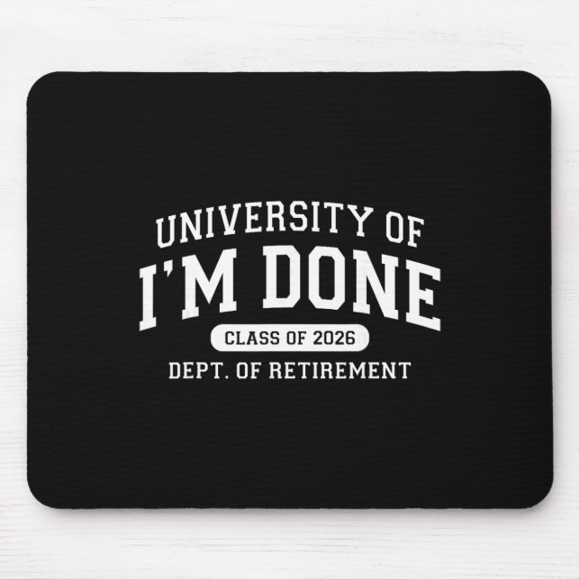 Mousepad Universidade Divertida De Estou Feito Cl De 2026 P (Frente)