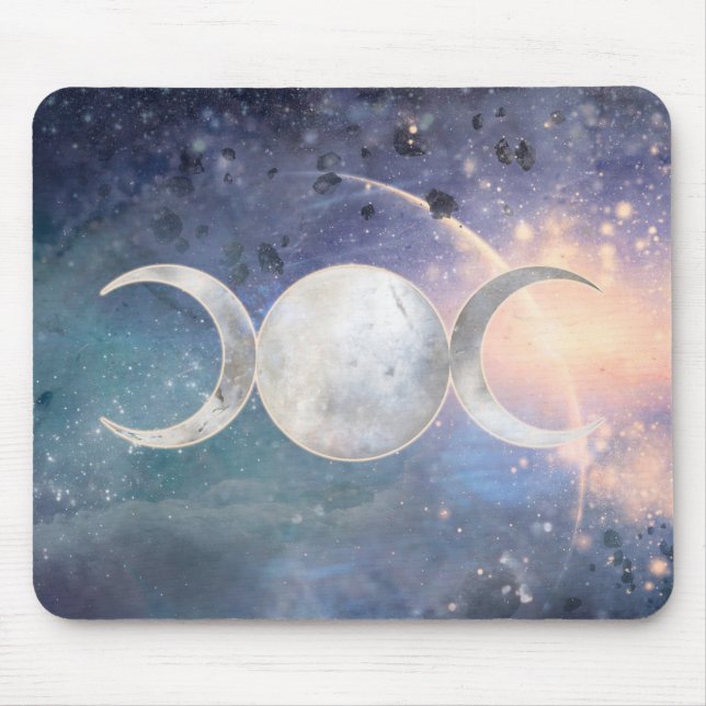Mousepad Universo Celestial Tripla Lua Goddess Moonstone (Frente)