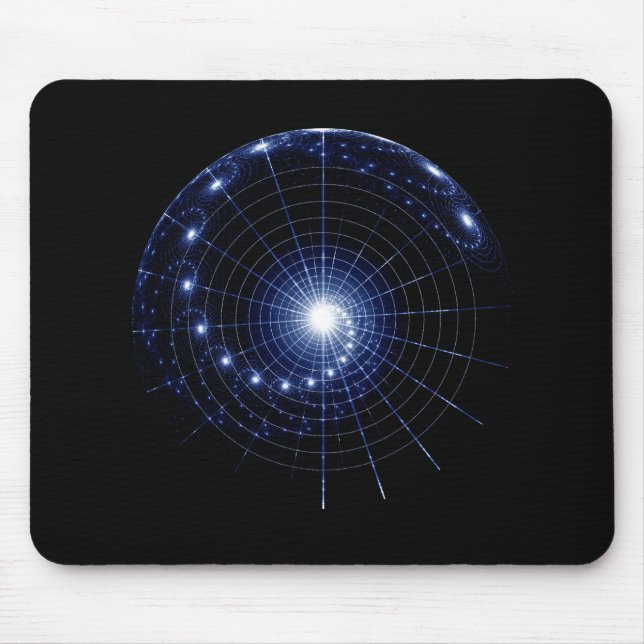 Mousepad Universo espiral, carta de estrela imaginária (Frente)