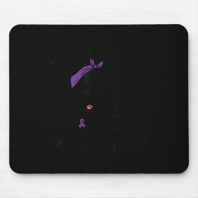 Mousepad Unquebrável Ribbon Lupus Awarness Women Motiva (Frente)