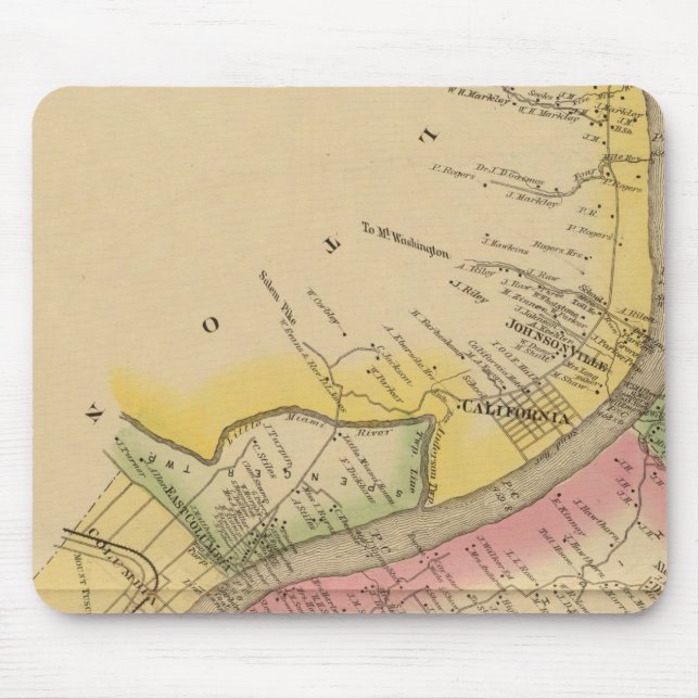 Mousepad Upper Ohio River e Valley (Frente)