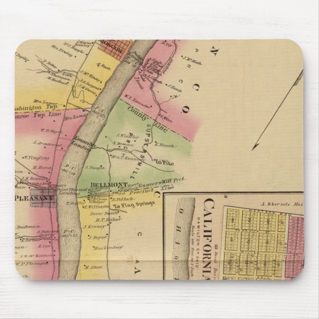 Mousepad Upper Ohio River e Valley (Frente)