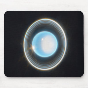 Mousepad Urano Planeta com Imagem JWST de Anéis
