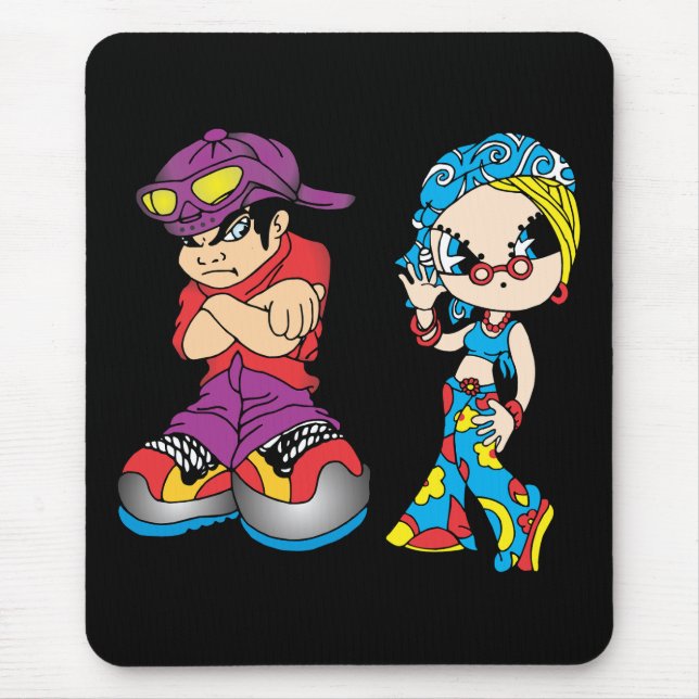 Mousepad Urban Cartoon Duo Tee (Frente)