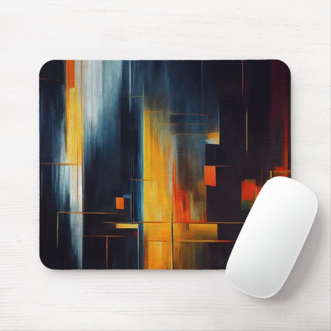 Mousepad Urban Lights Abstract Geometry (Com mouse)