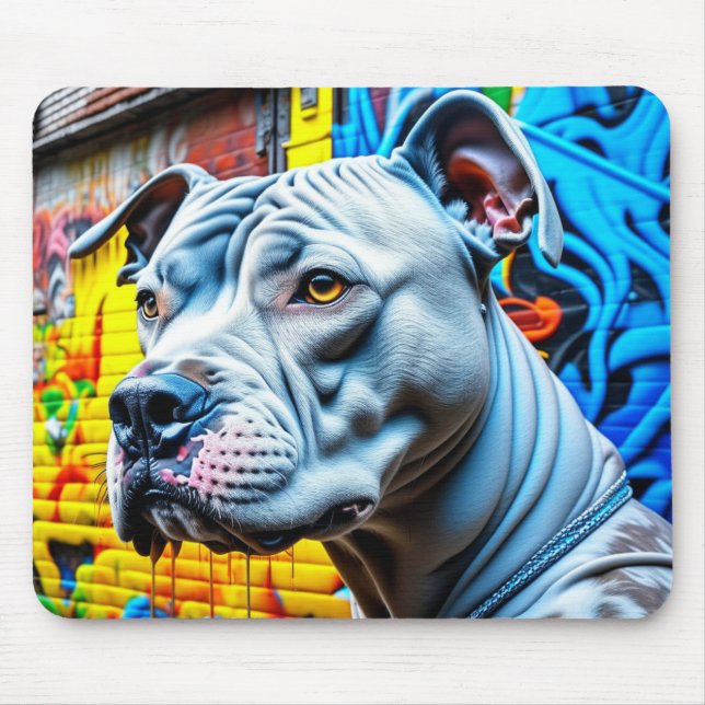 Mousepad Urbana de Pitbull, Grafite de Arte (Frente)