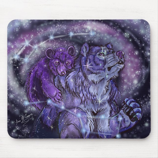 Mousepad Ursa Menor e Ursos das Estrelas Principais (Frente)