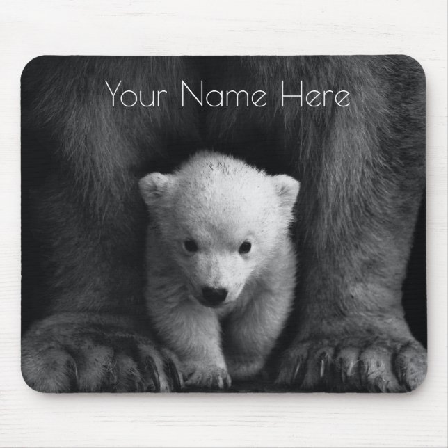 Mousepad Urso Bebê Fofo Vida Selvagem (Frente)