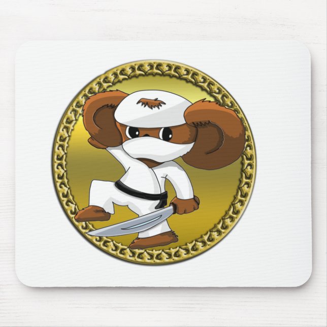 Mousepad Urso Cheburashka, bonitinho e engraçado, com espad (Frente)