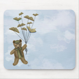 Mousepad Urso com Borboletas de Livro 3