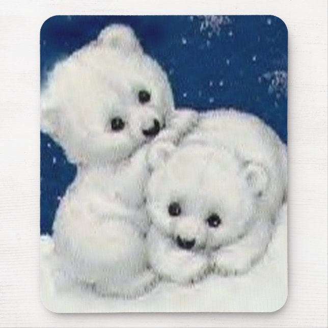 Mousepad Urso Cubs polar bonito (Frente)