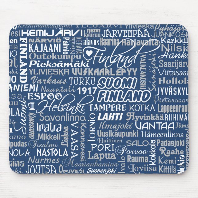 Mousepad Urso das Cidades da Finlândia (Frente)