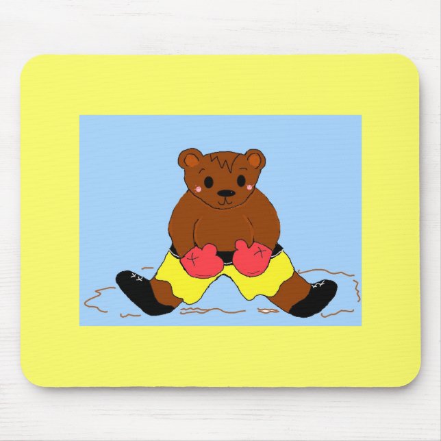 Mousepad Urso de Boxe (Frente)