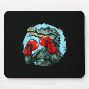 Mousepad Urso de Boxe Com Luvas de Boxe Kickboxing Funny Bo