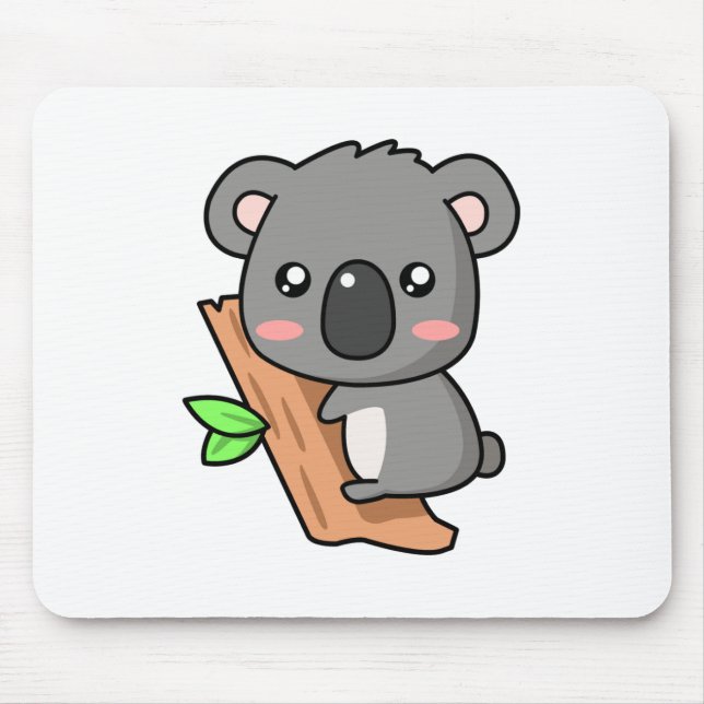 Mousepad Urso de Koala bonito dos desenhos animados na (Frente)