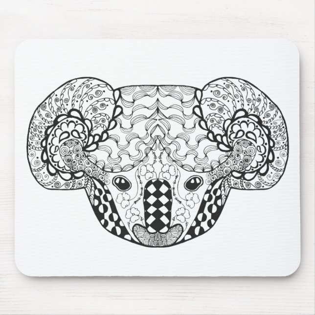 Mousepad Urso de Koala inspirado (Frente)
