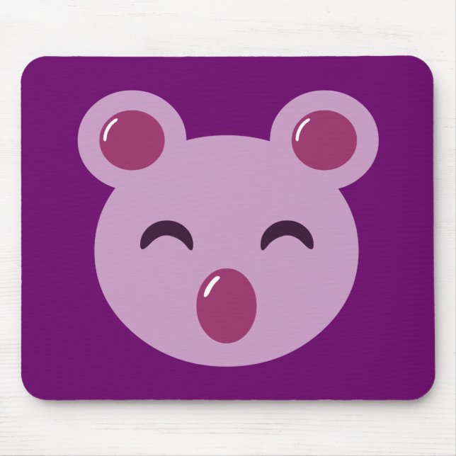 Mousepad Urso de Koala, Roxo, Cujo Púrpura (Frente)