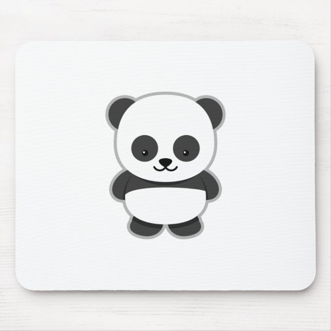 Mousepad Urso de panda bonito (Frente)