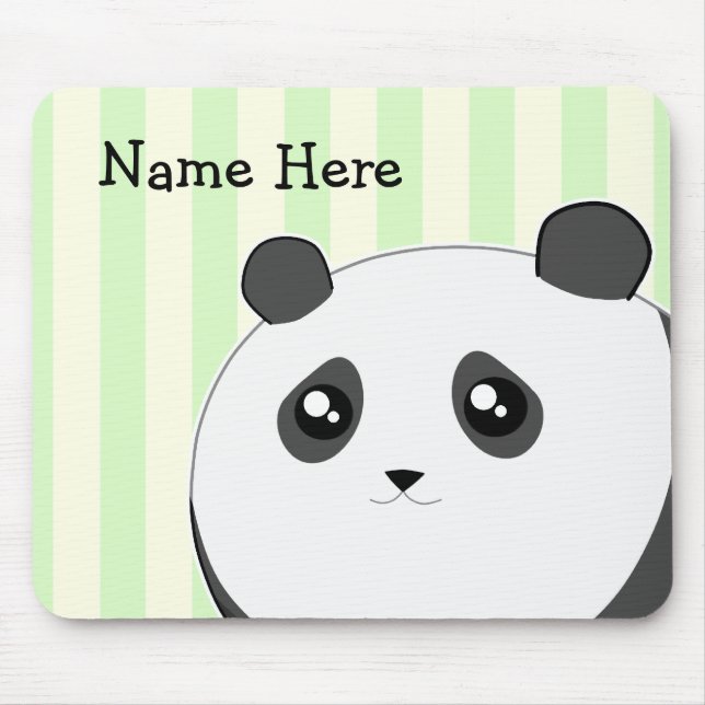 Mousepad Urso de panda carnudo bonito de Kawaii (Frente)