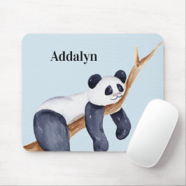 Mousepad Urso de Panda Sonolento e Bonito Personalizado em 