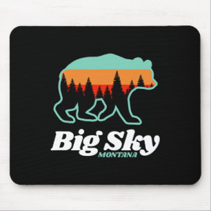 Mousepad Urso de Snowboard do Big Sky Montana