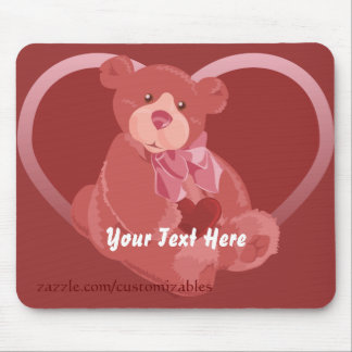 Mousepad Urso do dia de os namorados