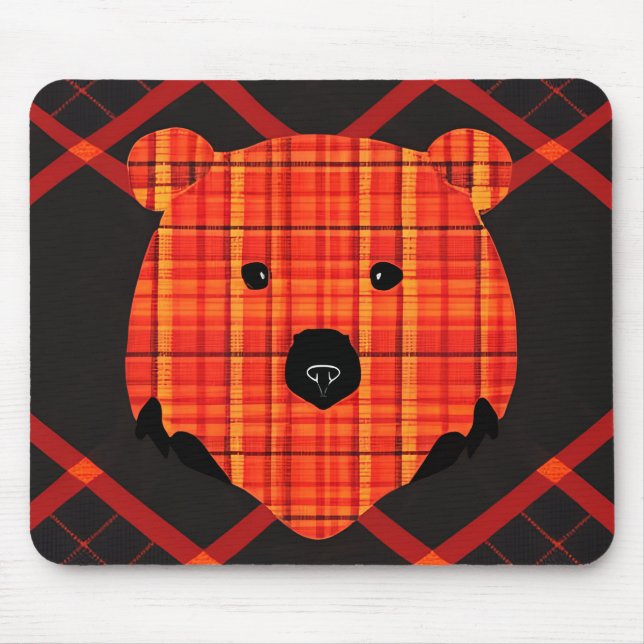 Mousepad Urso do Livro da Xadrez (Frente)