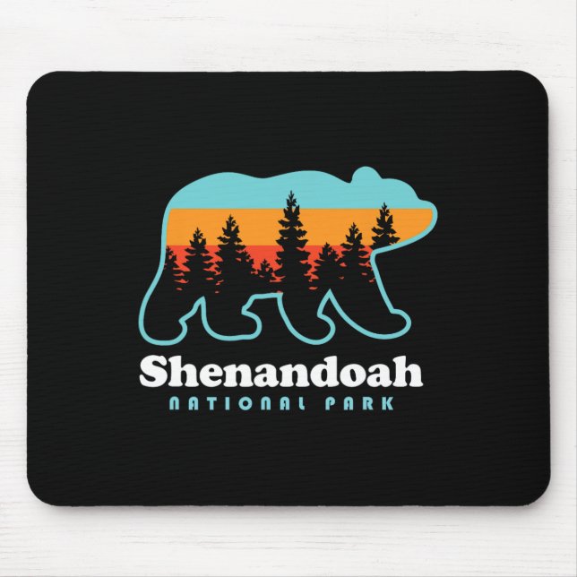Mousepad Urso do Parque Nacional Shenandoah Vale de Shenand (Frente)