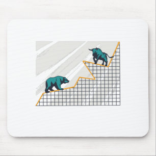 Mousepad Urso e Bull - Gráfico de mercado