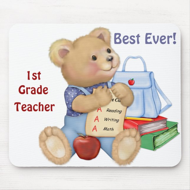 Mousepad Urso Escolar - Primeiro Grau (Frente)