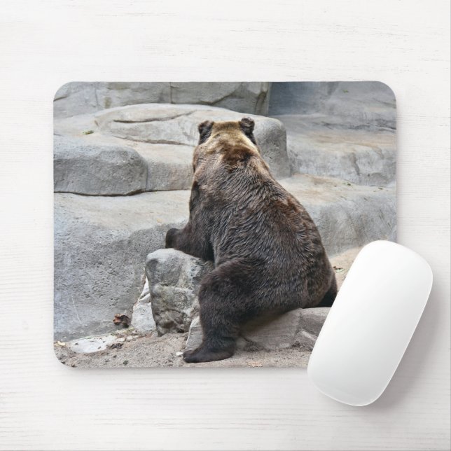 Mousepad Urso Grizzly (Com mouse)