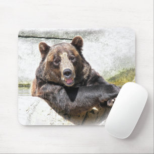 Mousepad Urso Marrom Sorridente