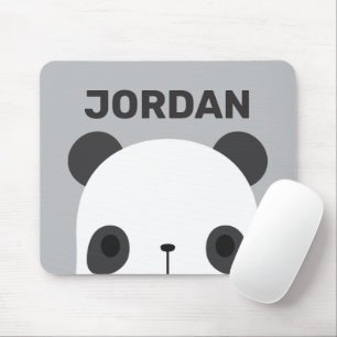 Mousepad Urso Panda Bonito com Nome Personalizado