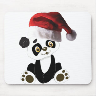 Mousepad urso panda de natal