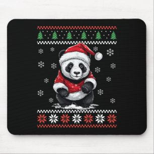 Mousepad Urso Panda Natal Feio Natal Para Adultos Crianças