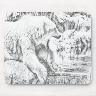 Mousepad Urso polar e água
