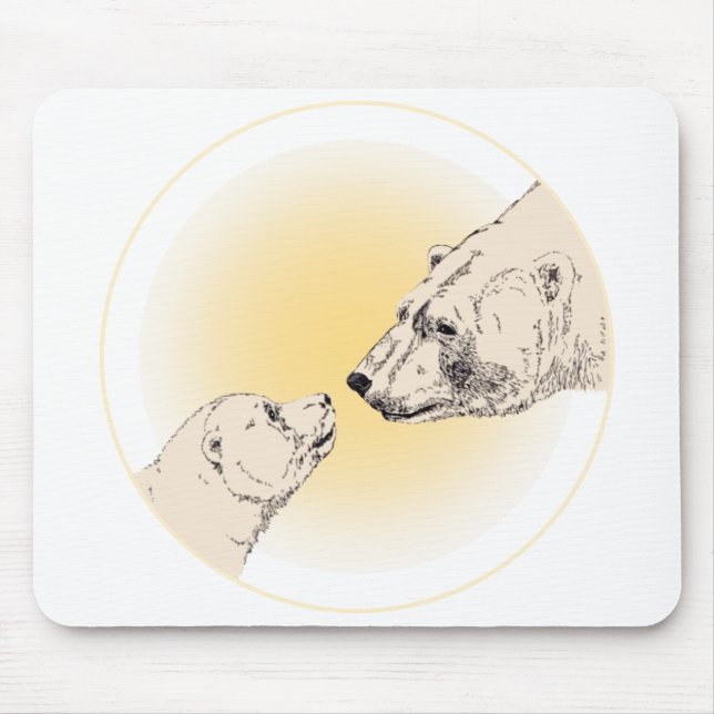 Mousepad Urso Polar e Bocal Selvagem Selvagem (Frente)