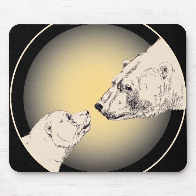 Mousepad Urso Polar e Bocal Selvagem Selvagem (Frente)