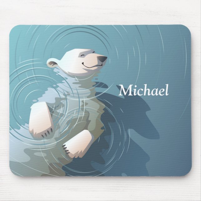 Mousepad Urso Polar Flutuante (Frente)