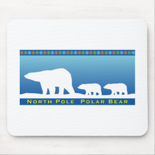 Mousepad Urso Polar no Gelo