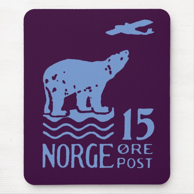 Mousepad Urso Polar Norueguês 1925 (Frente)