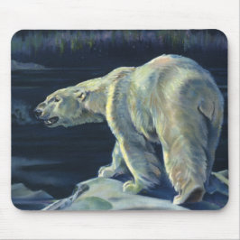 Mousepad Urso Polar Vintage, Animais Marinhos Árcticos