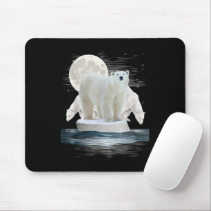 Mousepad Urso Polar Zoológico Vida Selvagem Amante de Anima