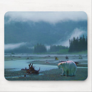 Mousepad Urso raro do espírito e BC rio enevoado